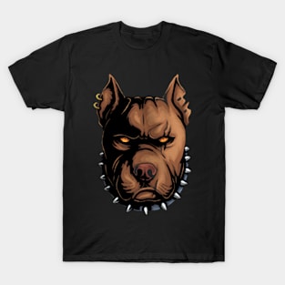 Pitbull Dog Head T-Shirt